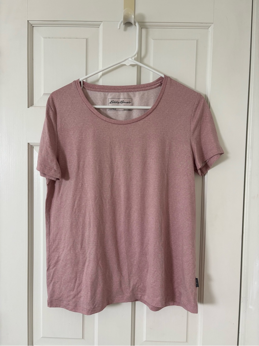 Eddie Bauer Short Sleeve Sleep Shirt in Dusty Rose